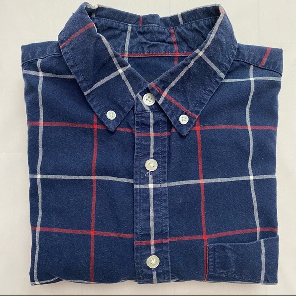 GAP button down dress shirt - plaid flannel - cotton - Modern Oxford - Picture 2 of 11